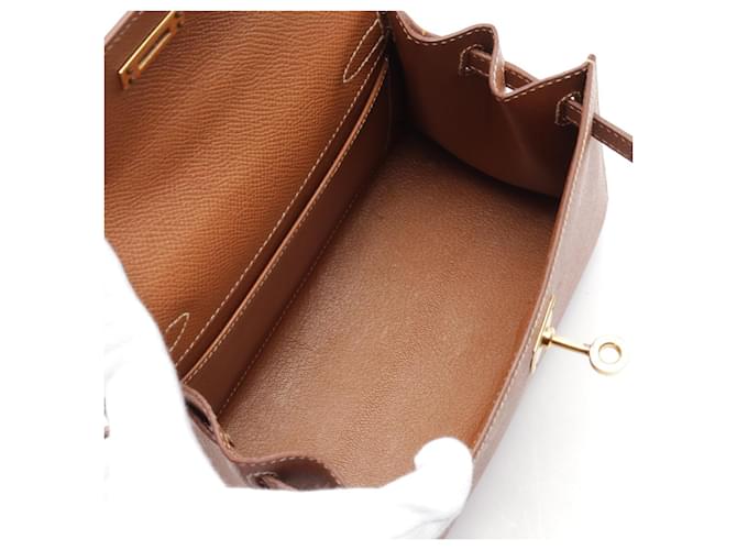 Hermès Sac à main Hermes Mini Kelly marron - vue 3