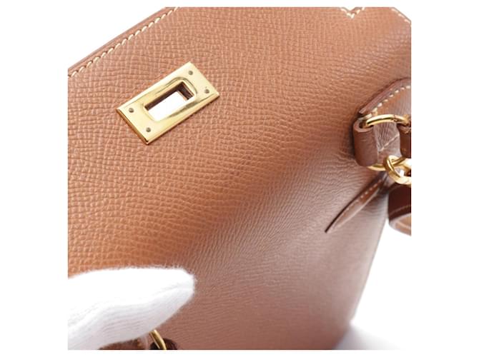 Hermès Sac à main Hermes Mini Kelly marron - vue 8