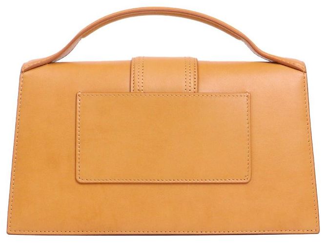 JACQUEMUS - Borsa a spalla Jacquemus Le Grand Bambino in pelle marrone - vista 3