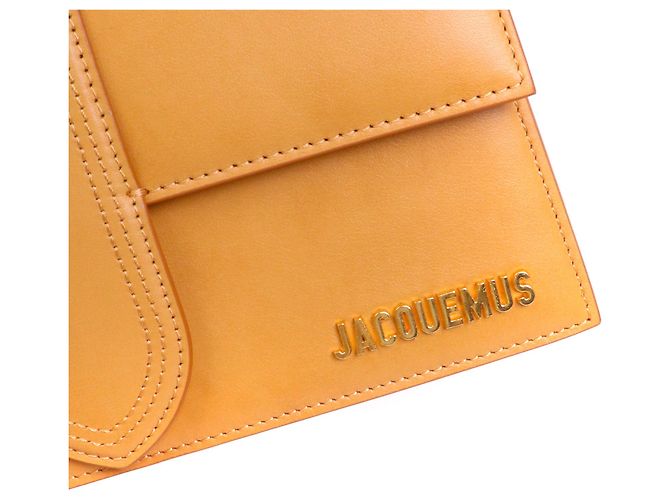 JACQUEMUS - Borsa a spalla Jacquemus Le Grand Bambino in pelle marrone - vista 5