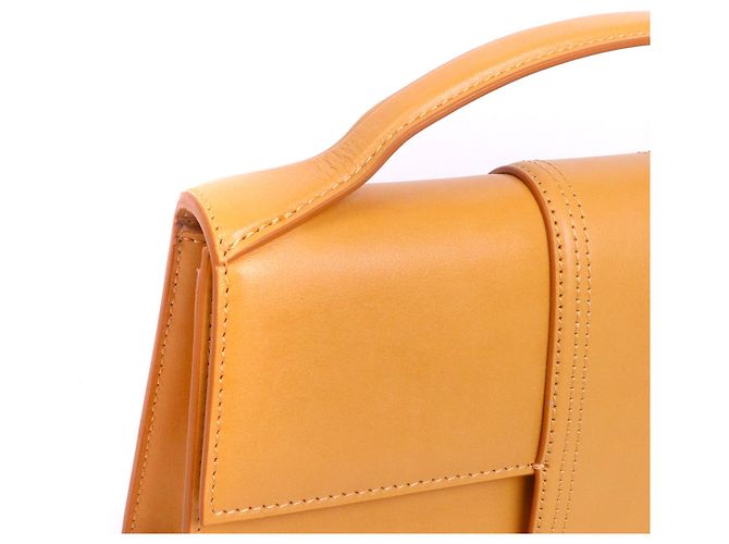 JACQUEMUS - Borsa a spalla Jacquemus Le Grand Bambino in pelle marrone - vista 6