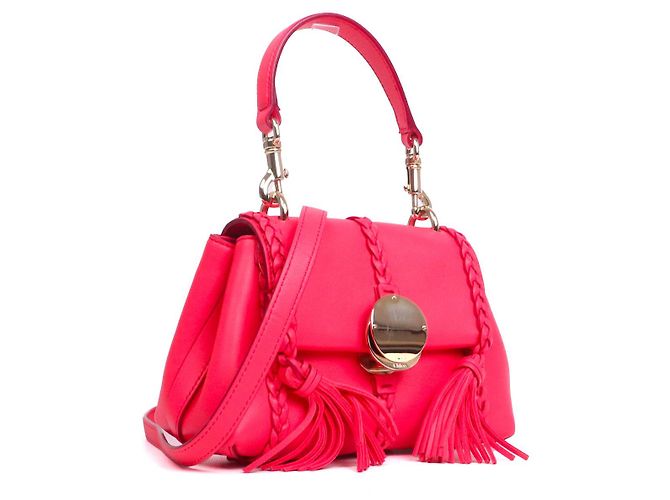 CHLOÉ - Borsa a spalla Chloé Penelope PM in pelle rosa - vista 2