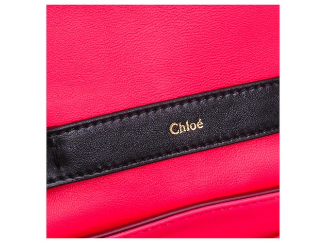 CHLOÉ - Borsa a spalla Chloé Penelope PM in pelle rosa - vista 7