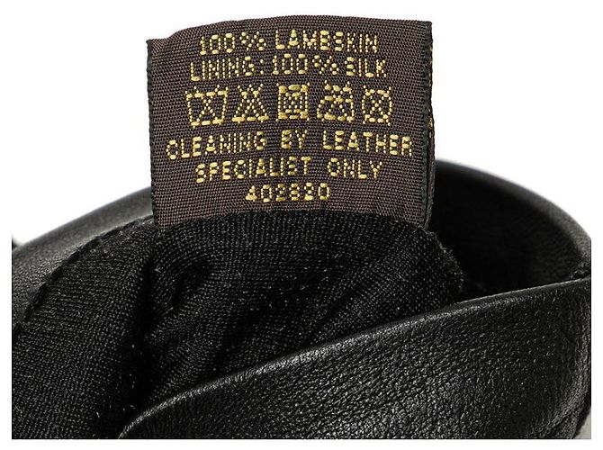 Lange Handschuhe aus Lammleder mit Schleife Louis Vuitton Schwarz - Ansicht 4