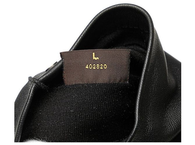 Lange Handschuhe aus Lammleder mit Schleife Louis Vuitton Schwarz - Ansicht 5