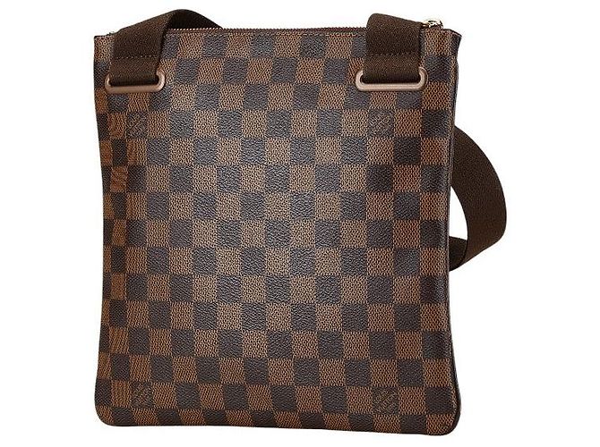 Borsa a Spalla Damier Brooklyn Louis Vuitton N41100 Marrone - vista 2