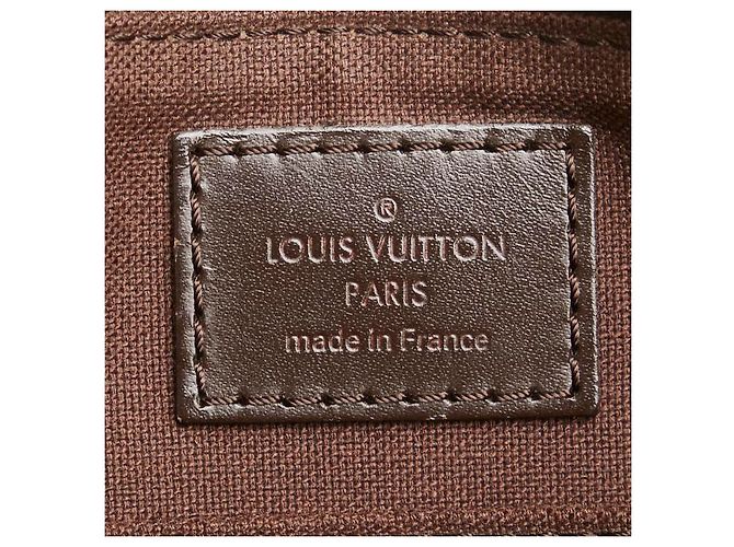 Borsa a Spalla Damier Brooklyn Louis Vuitton N41100 Marrone - vista 6