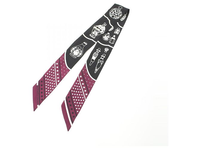 Hermès Bufanda Bandana Les Flacons de Seda Twilly Hermes Púrpura - vista 2