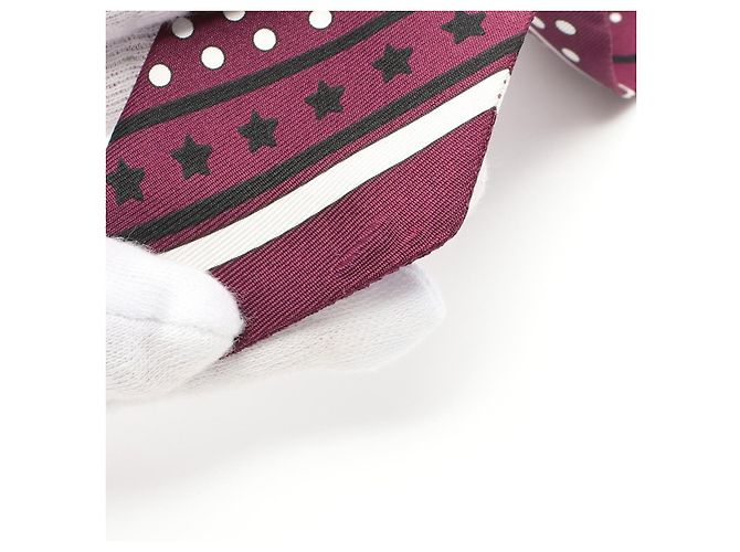 Hermès Bufanda Bandana Les Flacons de Seda Twilly Hermes Púrpura - vista 6