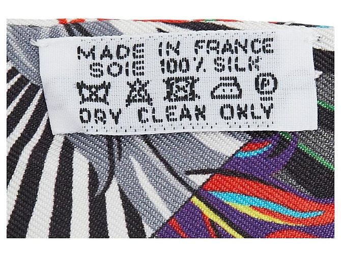 Sciarpa Hermès Silk Twilly Mythiques Phoenix Bianco - vista 4