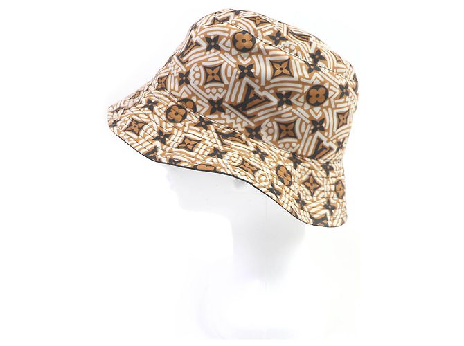 Cappello bucket reversibile Louis Vuitton M76534 Marrone - vista 3