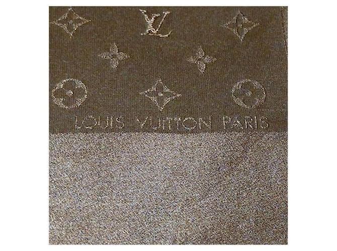 Bufanda de seda Monogram Louis Vuitton Castaño - vista 2