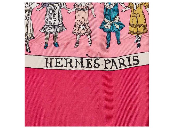 Hermès Hermes Silk Scarf Hello Dolly Multicolor Pink - view 3