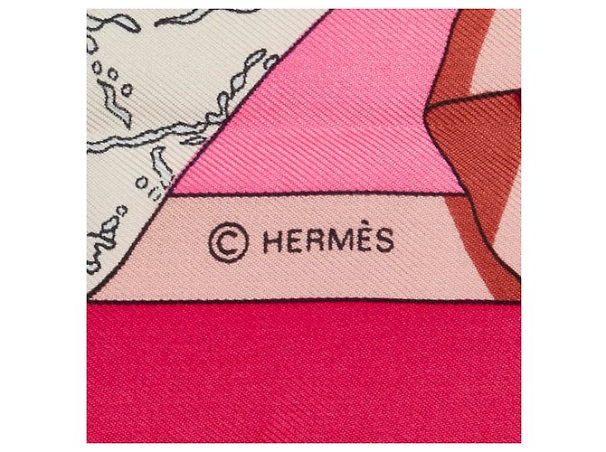 Hermès Hermes Silk Scarf Hello Dolly Multicolor Pink - view 4