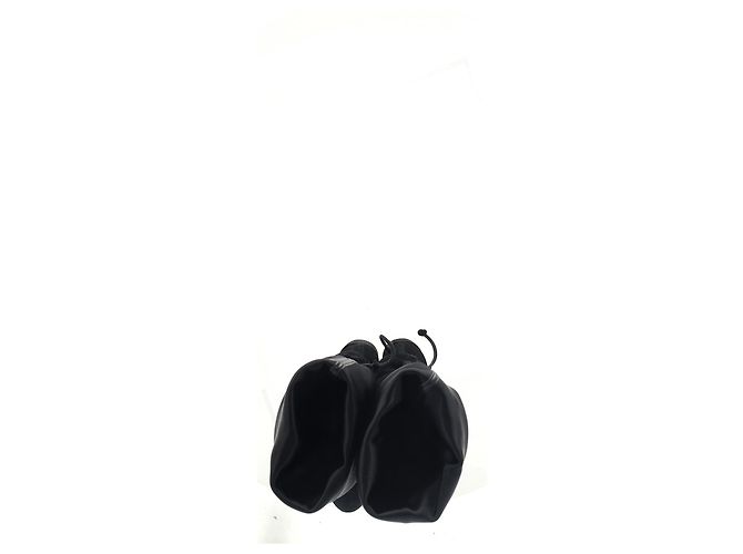 Stuart Weitzman kniehohe Stiefel aus schwarzem Wildleder - Ansicht 15