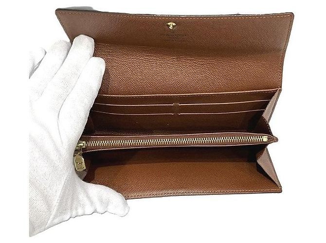 Portafoglio Sarah Monogram Louis Vuitton Marrone - vista 2