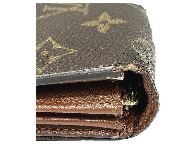 Portafoglio Sarah Monogram Louis Vuitton Marrone - vista 3