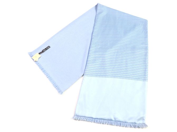 Hermès Reversible Seidenschal Angola HERMES Blau - Ansicht 3