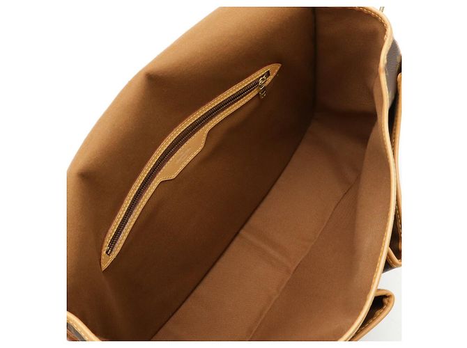 Louis Vuitton Monogram Gibeciere GM Shoulder Bag M42249 Brown - view 5