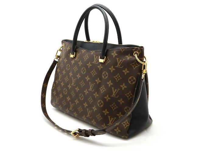 Borsa tote Louis Vuitton Monogram Pallas M42756 Nero - vista 2