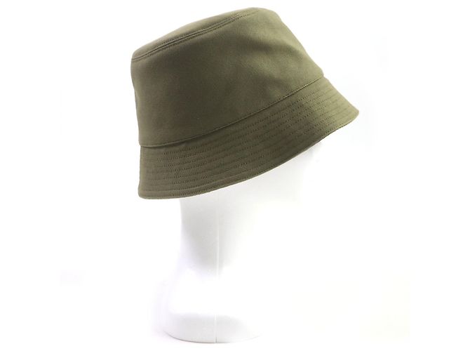 Cappello bucket in cotone Loewe con logo in pelle - vista 5