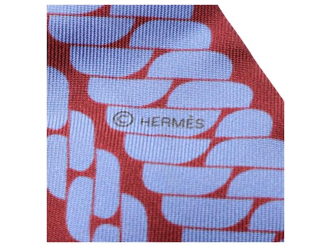 Hermès Silk Twilly CLIC C'EST NOUE Schal Braun - Ansicht 2
