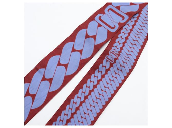 Hermès Silk Twilly CLIC C'EST NOUE Schal Braun - Ansicht 5