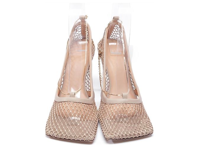 Sandali Bottega Veneta in pelle beige - vista 4