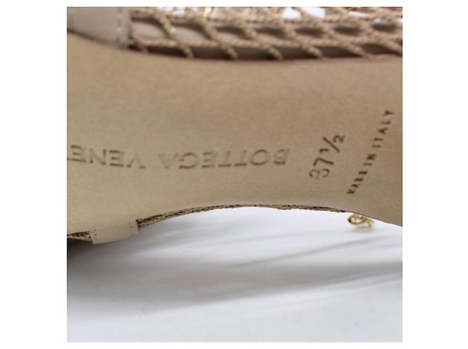 Sandali Bottega Veneta in pelle beige - vista 5