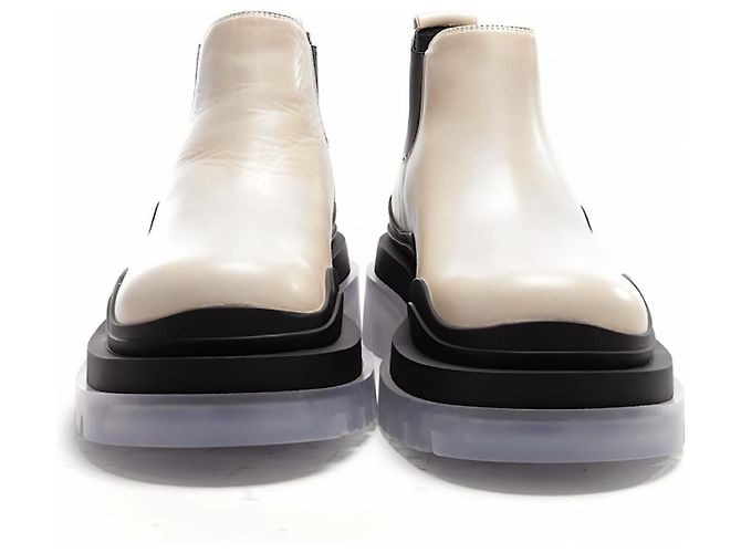 Botines Bottega Veneta de piel beige - vista 4