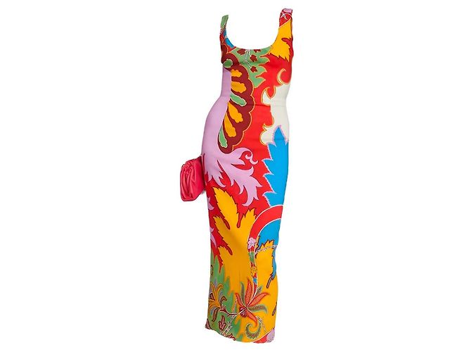 Vestido midi Etro amarelo de viscose - vista 4