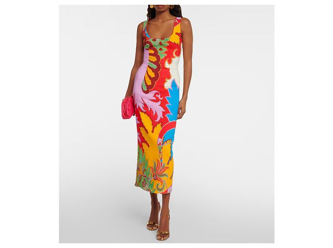Vestido midi Etro amarelo de viscose - vista 5