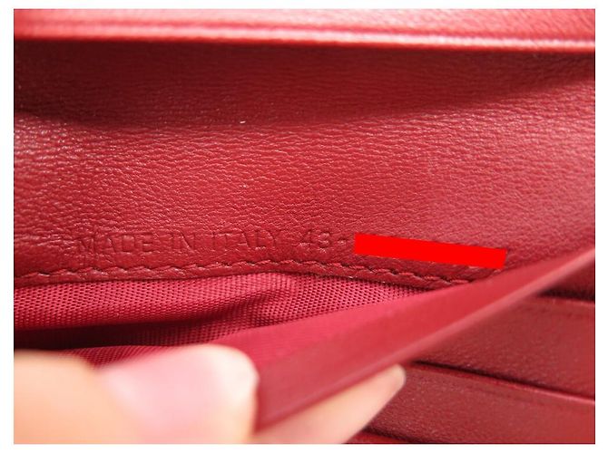 NEUE DIOR ADDICT ROTER LEDER-GELDBEUTEL S2009CNMJ - Ansicht 10