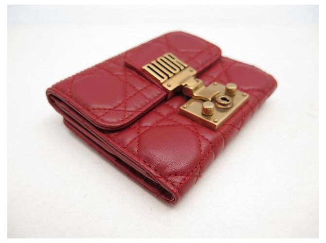 NEUE DIOR ADDICT ROTER LEDER-GELDBEUTEL S2009CNMJ - Ansicht 4