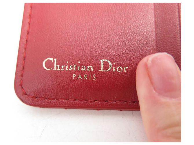 NEUE DIOR ADDICT ROTER LEDER-GELDBEUTEL S2009CNMJ - Ansicht 8