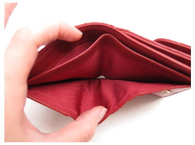 NEUE DIOR ADDICT ROTER LEDER-GELDBEUTEL S2009CNMJ - Ansicht 9