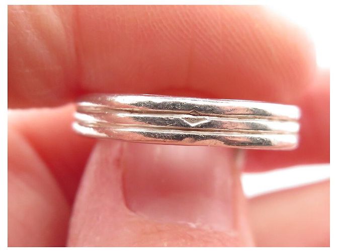 Hermès HERMES ANCHOR CHAIN RING 24 GM 54 SOLID SILVER 9.8G BOX Silvery - view 11