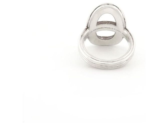 Hermès HERMES ANCHOR CHAIN RING 24 GM 54 SOLID SILVER 9.8G BOX Silvery - view 4