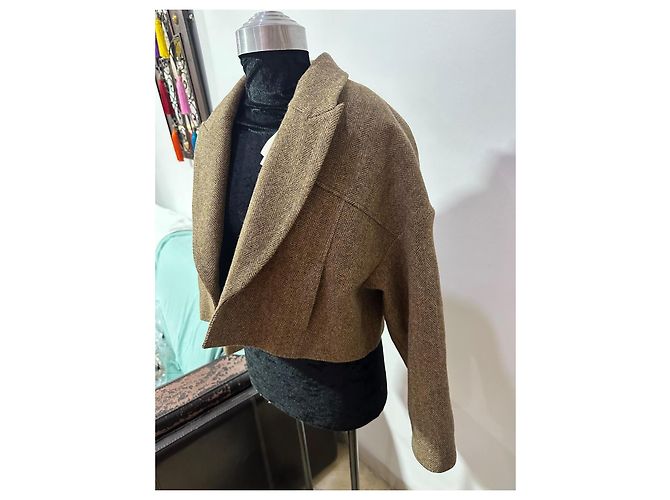 Kurze camala Jacke ba&sh Braun - Ansicht 3