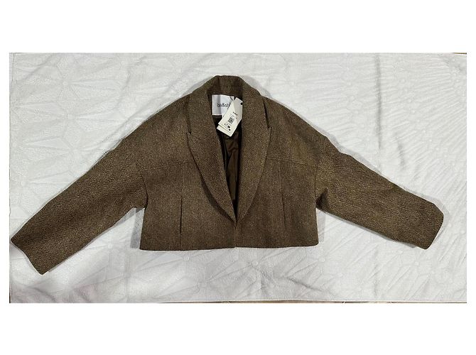 Kurze camala Jacke ba&sh Braun - Ansicht 5