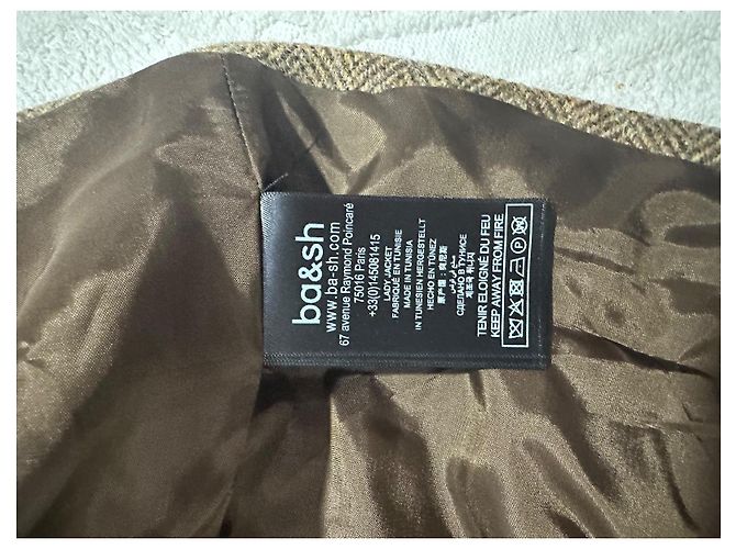 Kurze camala Jacke ba&sh Braun - Ansicht 6