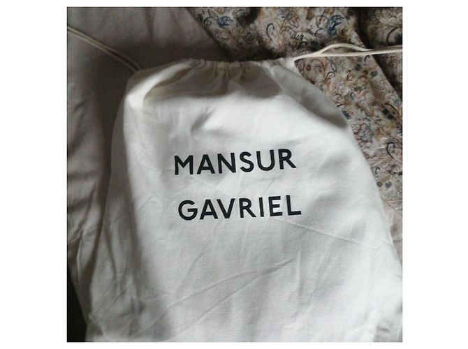 Borsa Mansur Gavriel Scrunchie in pelle nocciola - vista 2