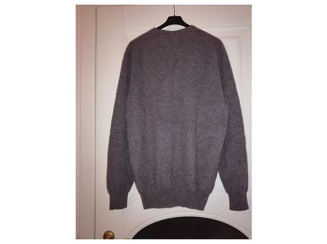 Autre Marque Falconeri Rundhalspullover Wolle Grau XXL - Ansicht 4