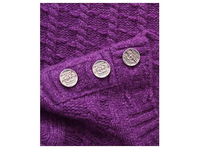 Chanel Violette Strickkleid Lila - Ansicht 5