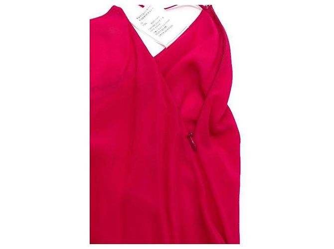 Falda midi de tul frambuesa con volantes Christian Dior Rosa - vista 7