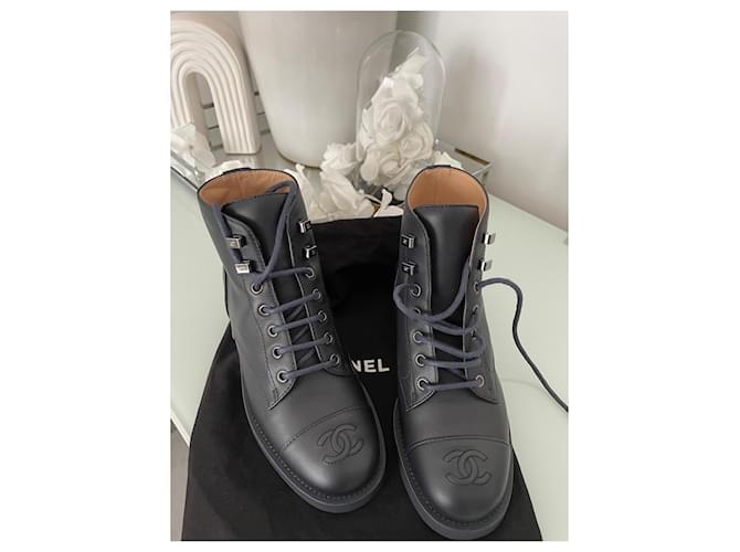 Chanel Stivali Blu - vista 3