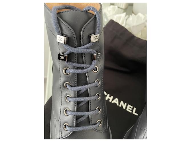 Chanel Stivali Blu - vista 4
