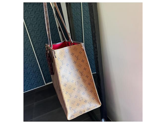 Louis Vuitton Borsa Onthego GM Monogramma Marrone - vista 19