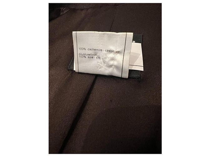 Chanel Braune Jacke Knöpfe Schmuck Dunkelbraun - Ansicht 4