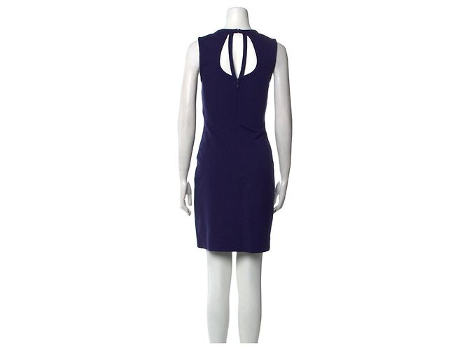 Diane Von Furstenberg DvF Amy Viskose-Jersey-Kleid mit atemberaubenden Ausschnitten Dunkelviolett - Ansicht 6